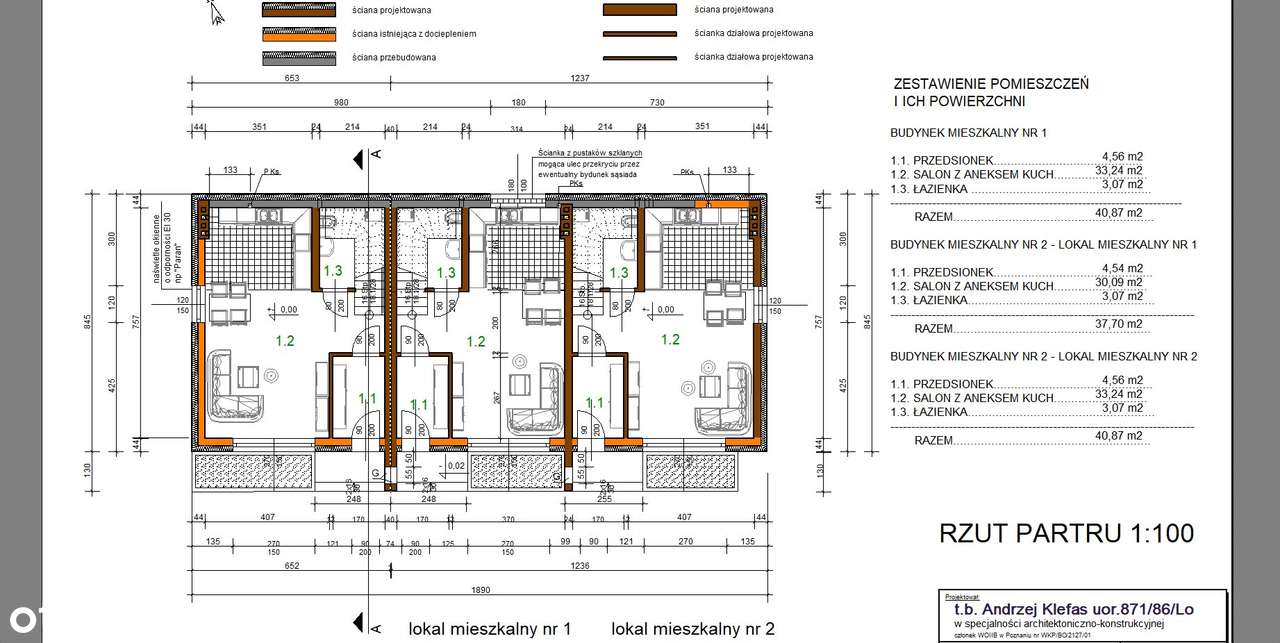 Apartamenty II- poziomowe Boszkowo - Pełny obrazek: 2/3