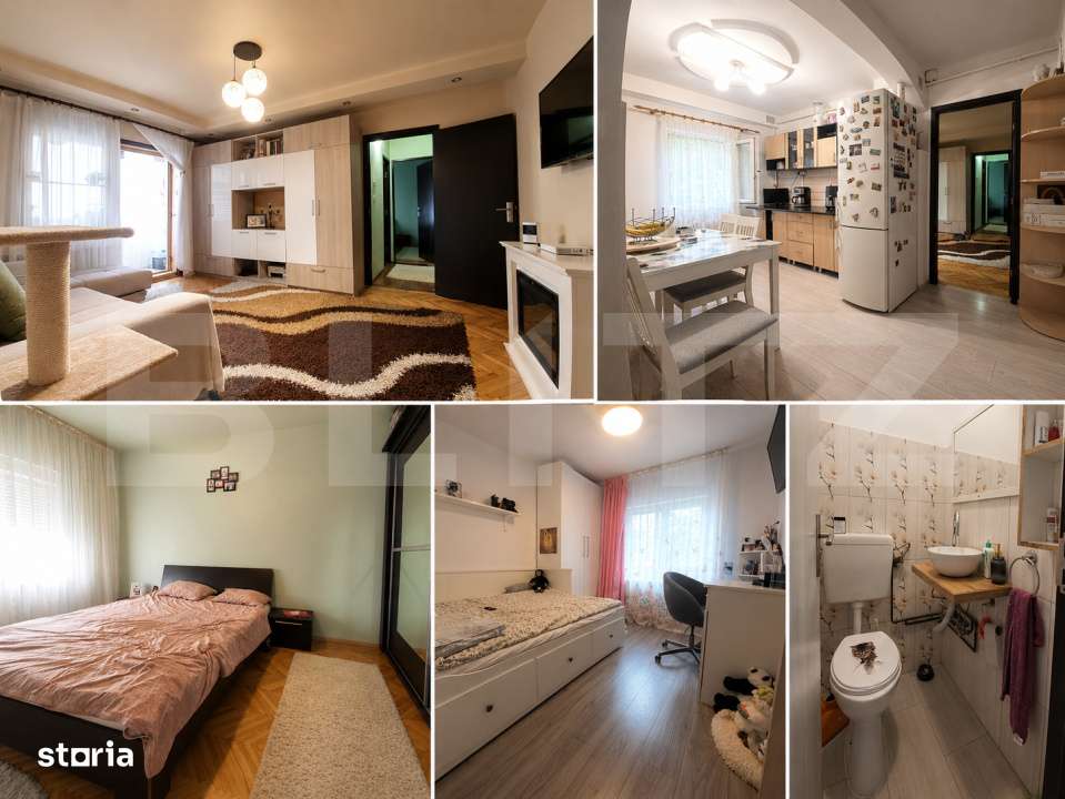 Apartament 3 camere, 67 mp, 2 bai, etaj 2, zona Lipovei — fotografia 1