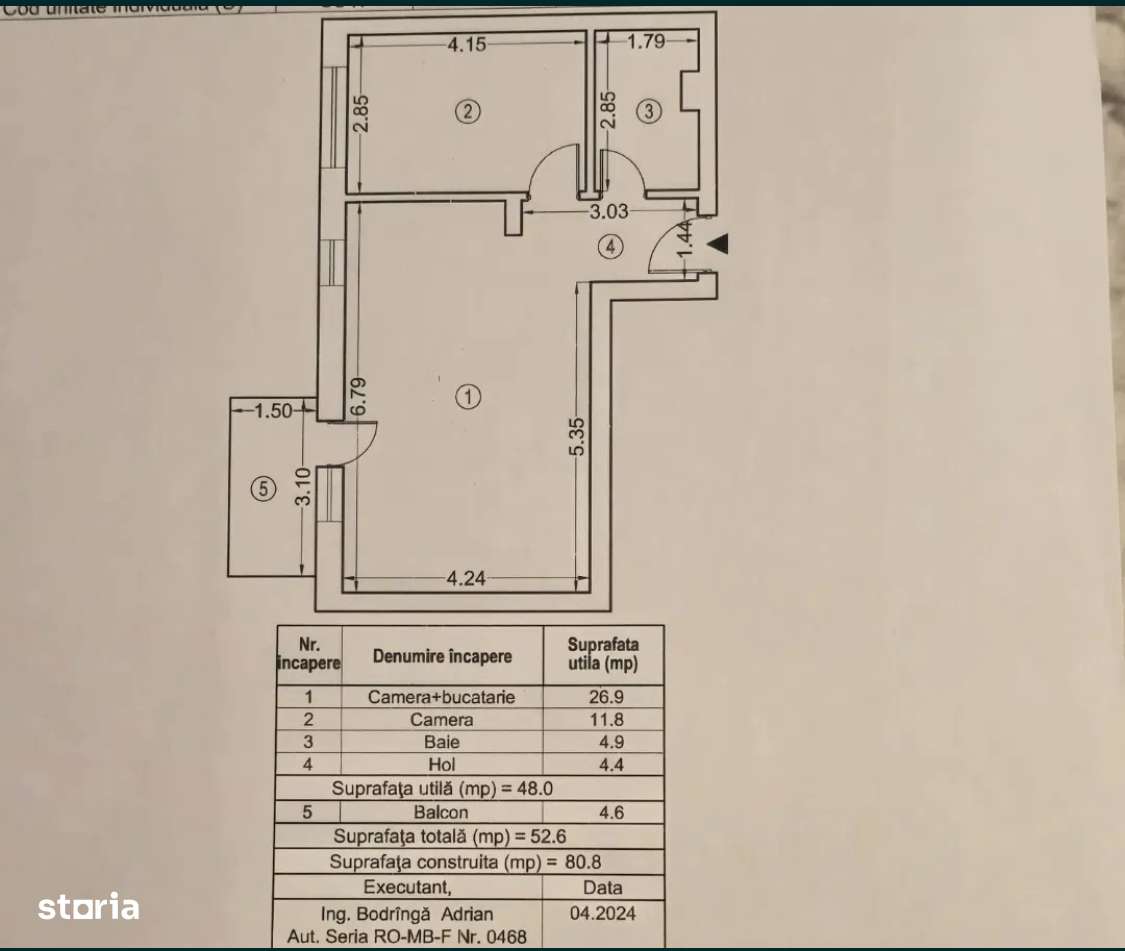 Vânzare apartament 2 camere Exigent Plaza-5
