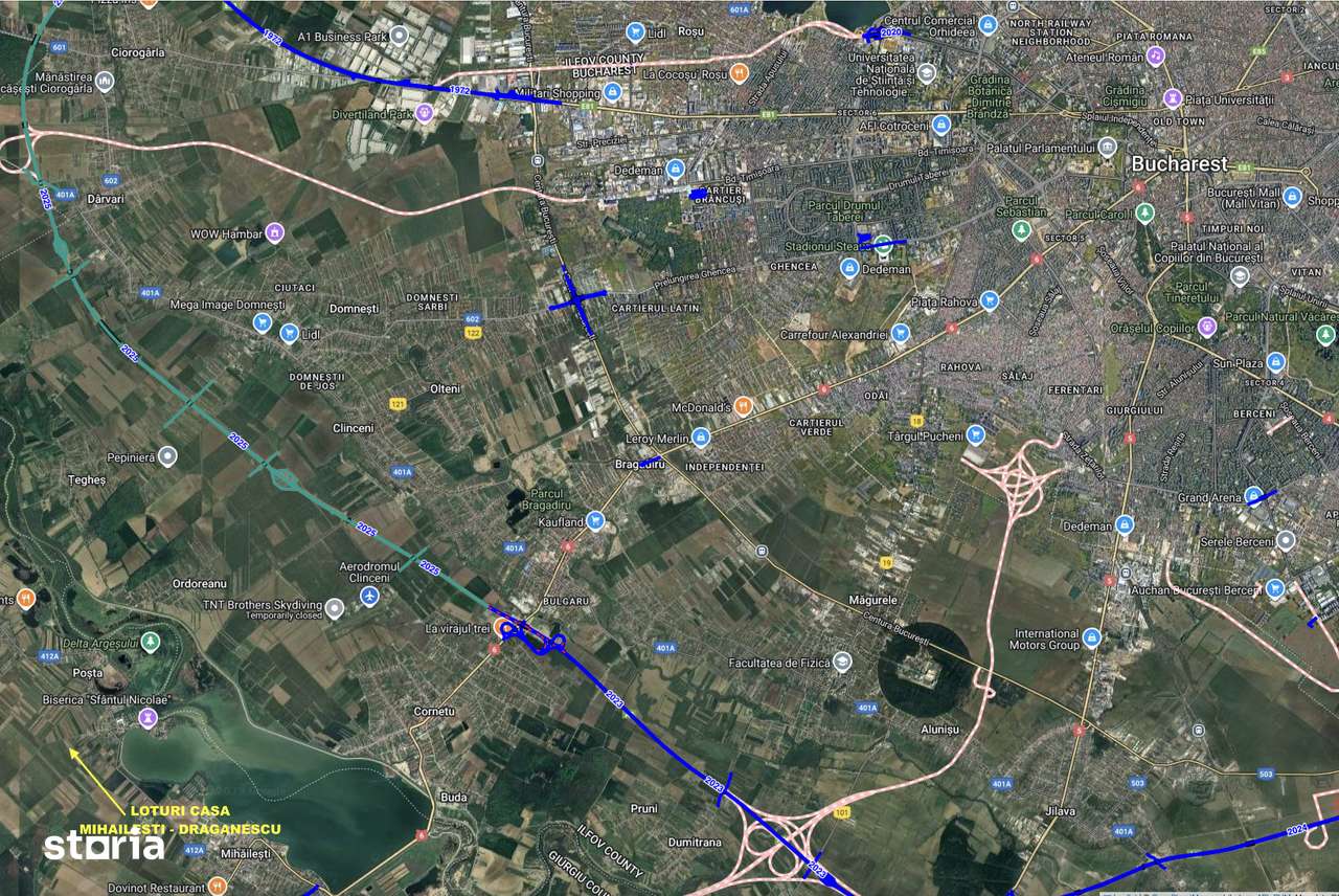 PROMOTIE! Loturi teren intravilan Mihăilești, lângă București, RATE! - Imagine principală: 2/3