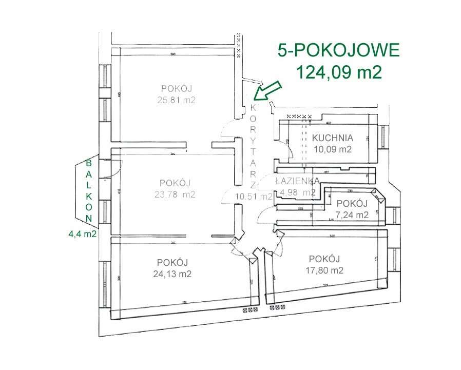 5 pokojowe w kamienicy, balkon, piwnica - Pełny obrazek: 3/20