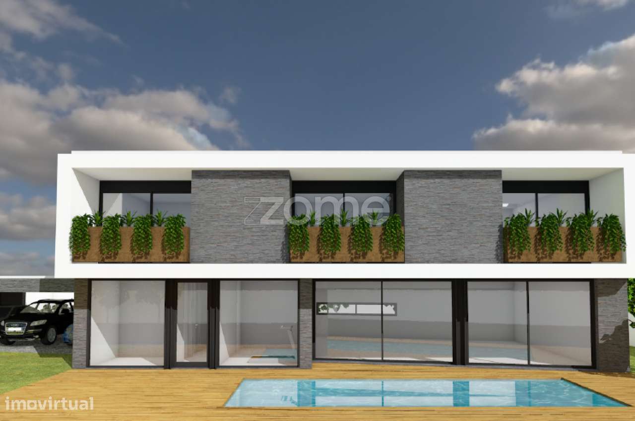 Terreno com projeto aprovado para moradia de Luxo T4 com piscina - Grande imagem: 4/15