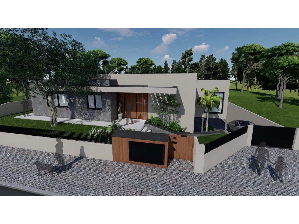 Moradia isolada T5, arquitetura contemporânea com garagem e piscina...-5