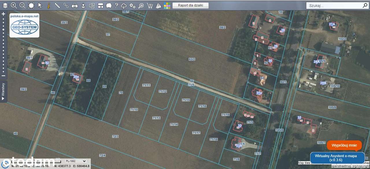 Kompleks działek | 1150 m2/1650 m2 | 5 min. od Rawy Mazowieckiej NIWNA-17