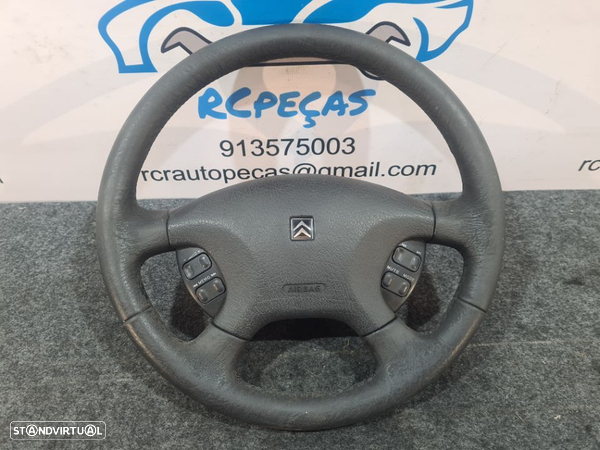 VOLANTE GUIADOR COMPLETO CITROEN 94634750ZL CITROEN XSARA COUPE N0 N1 COMANDOS MULTIFUNÇÕES AIRBAG - 1