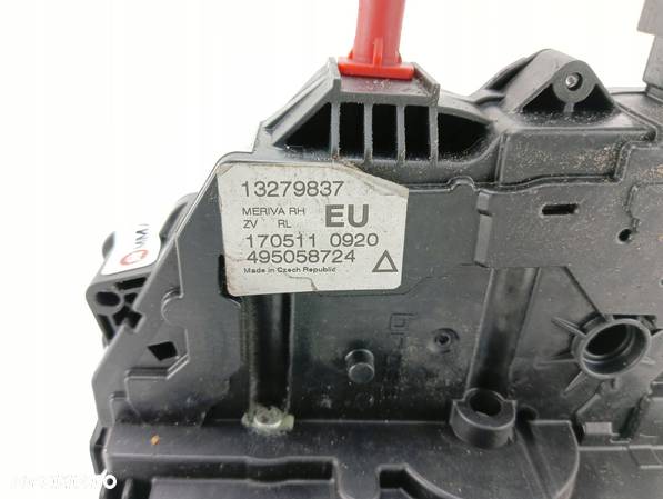 ZAMEK DRZWI PRAWY TYŁ 9 PIN OPEL MERIVA B 13279837 EUROPA - 4