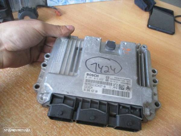 Centralina 9664843780 0281013872 9664983480 PEUGEOT 207 SW 2010 1.6HDI 90CV 5P CINZA BOSCH - 2