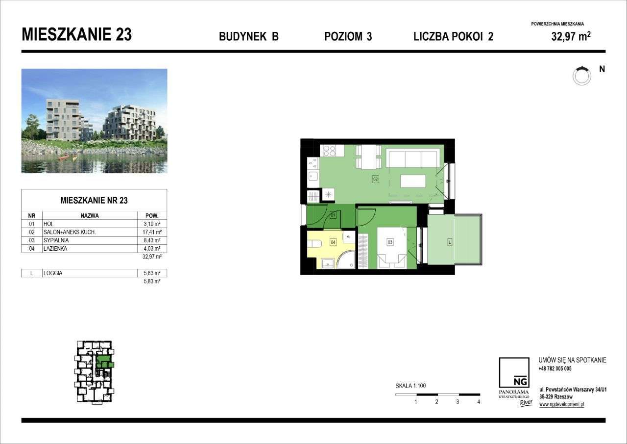 SPRAWDŹ | 2 pokoje| PK River| NG Development - Pełny obrazek: 2/7