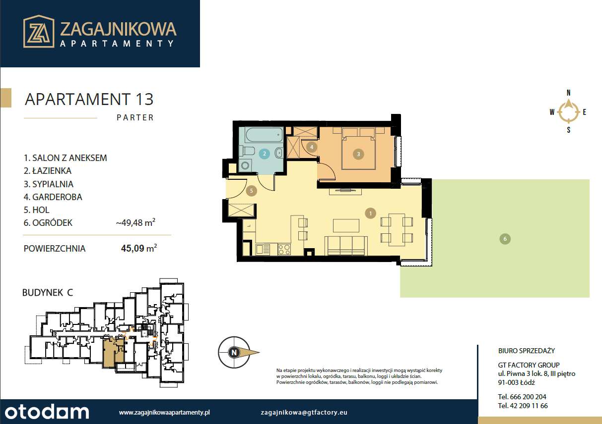 Zagajnikowa | nowe gotowe mieszkania przy parku | 2 pokoje - Pełny obrazek: 4/9
