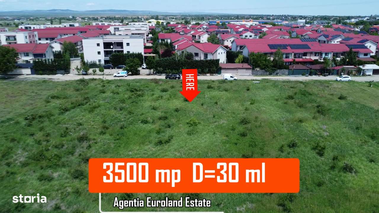 Teren intravilan 3.500 mp – Zonă Rezidențială ORIZONT , pret: 90euro-0