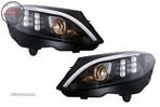 Faruri LED Mercedes C-Class W205 S205 A205 C205 (2014-2018) Negru Semnal Dinamic S- livrare gratuita - 5