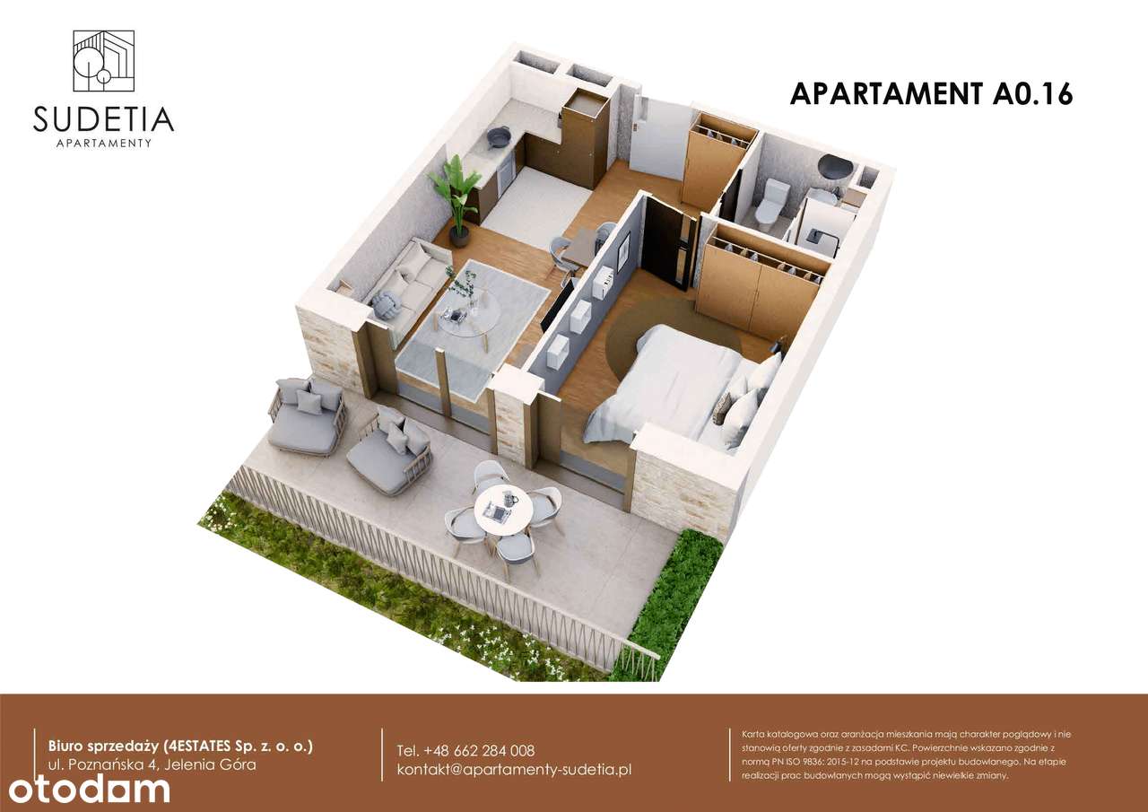 Apartamenty Sudetia | mieszkanie 2-pok. | A0.16 - Pełny obrazek: 3/8