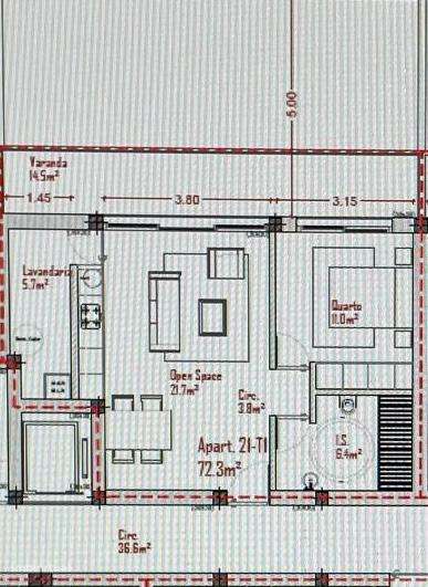 Apartamento T1 - Lousada-centro-5