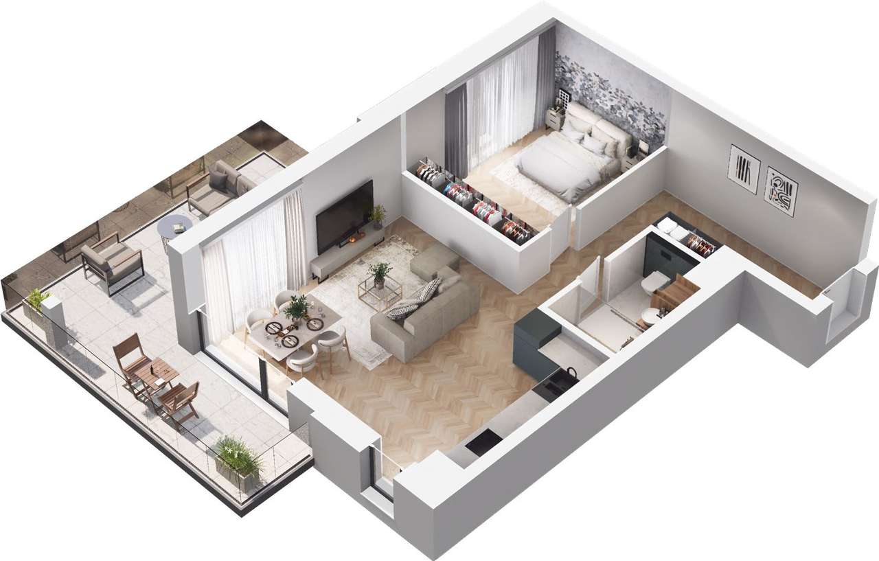 Ville Garden | mieszkanie 2-pok. | C.25 - Pełny obrazek: 5/10