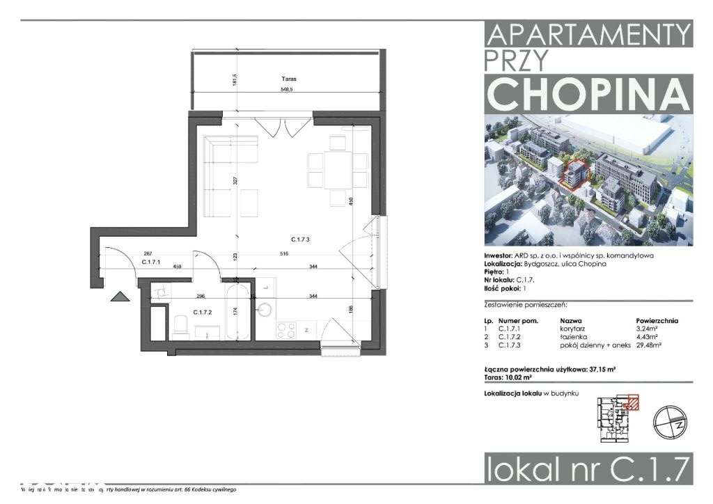Mieszkanie 37 m², inwestycja, Centrum, Bydgoszcz-8