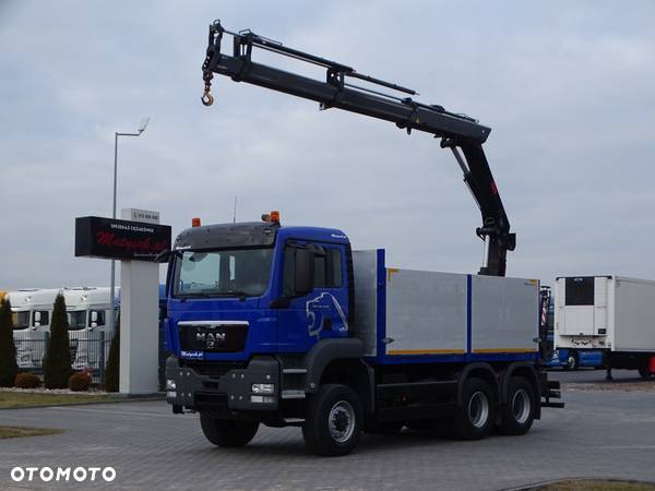 MAN TGS 26.440 / 6X6 / SKRZYNIOWY - 4,55 M + HDS 211 - 10,3 M / PILOT / MANUAL / Z NIEMIEC / - 1