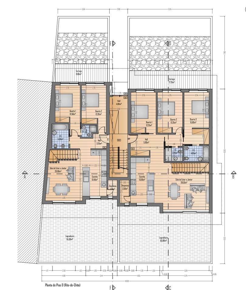 Projeto aprovado para Edifício de Habitação com Piscina-23