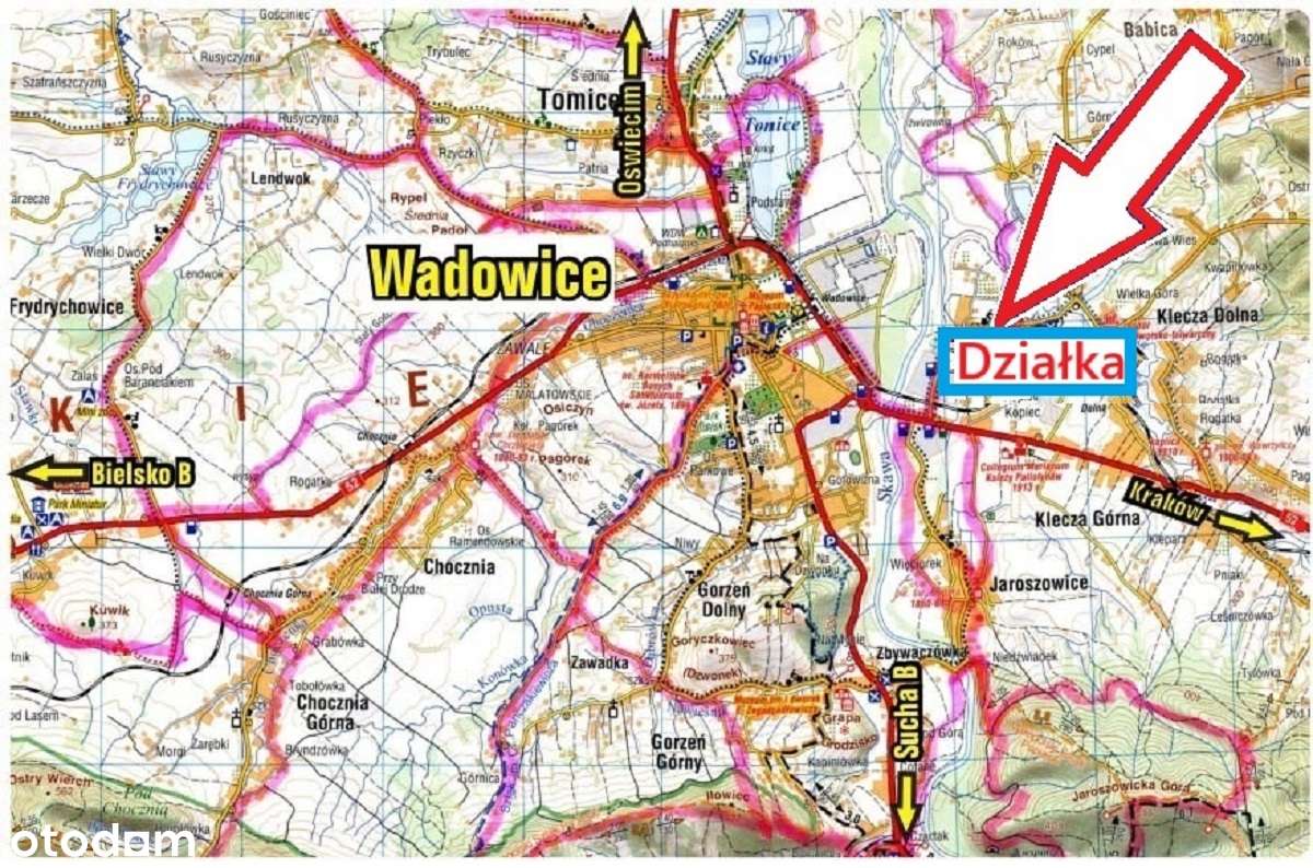 Działkę 8000m2, pod hotel, lub bud. Wielorodzinny, Wadowice, sprzedam - Pełny obrazek: 4/4