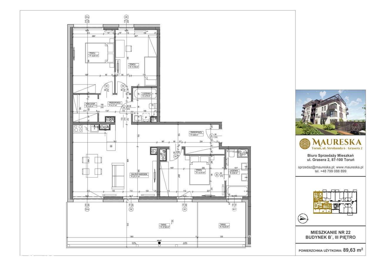 Osiedle Maureska | mieszkanie 4-pok. | B.prim.22 - Pełny obrazek: 2/7