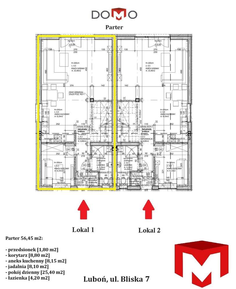 Nowoczesny dom w zabudowie bliźniaczej| 4 pokoje| Ogród od Płd.| LUBOŃ-18