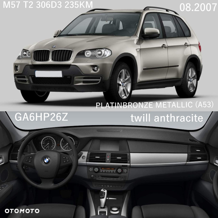 BŁOTNIK LEWY PRZÓD BMW X5 E70 06- KOLOR A53 PLATINBRONZE METALLIC KOMPLETNY - 10