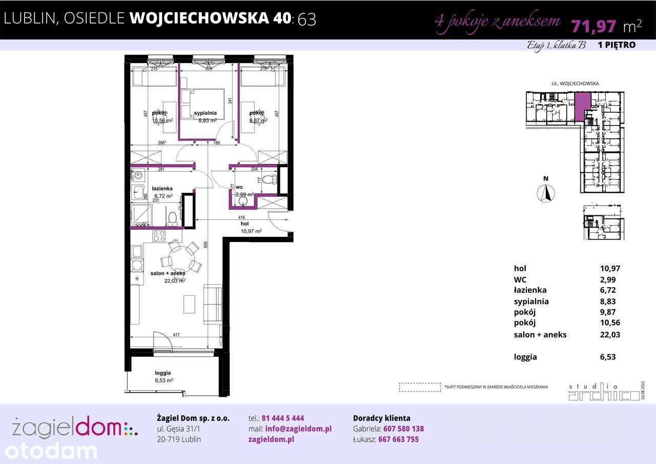Wojciechowska Square | mieszkanie 63 - Pełny obrazek: 2/8