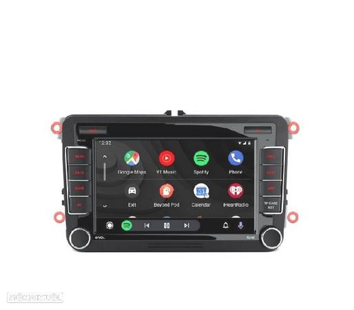 AUTO RÁDIO GPS ANDROID 10 VOLKSWAGEN VW PARA SKODA SEAT - 6