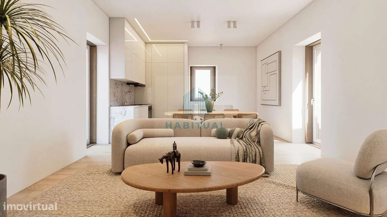 MORADIA GEMINADA T3 COM VISTA MAR E GARAGEM NA AREOSA - Grande imagem: 3/11