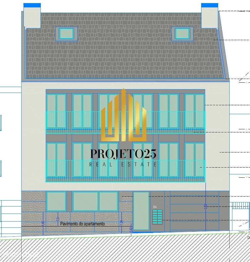 T2 NOVO de 80m2 + Terraço privativo com 73m2 em relva, ao Polo Univ. - Grande imagem: 5/12