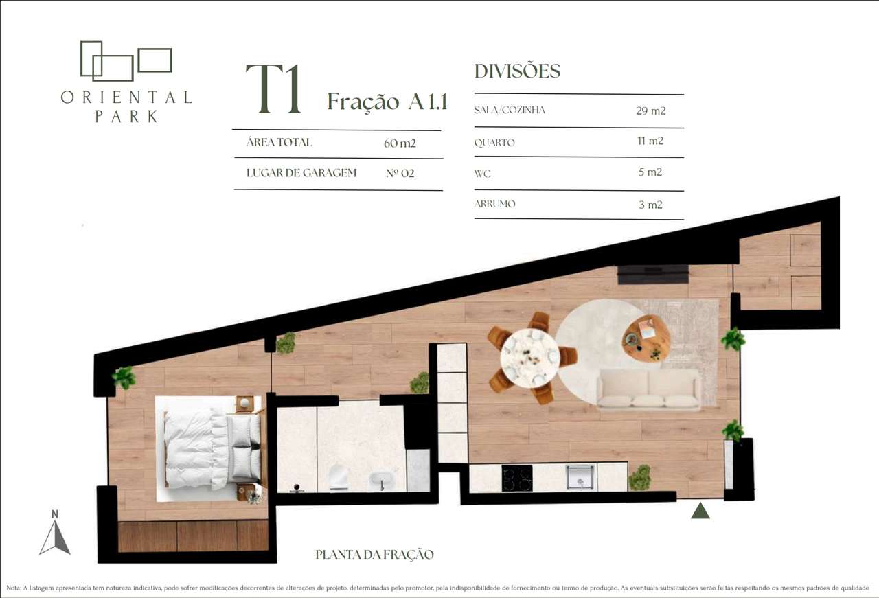 Apartamento T1 | 60 m² | Lugar de garagem – Oriental PARK, C - Grande imagem: 5/6