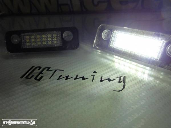 Suporte de lampada de matricula com led branco para Ford Mondeo MK2, Fiesta 2001-2008, Fusion - 10