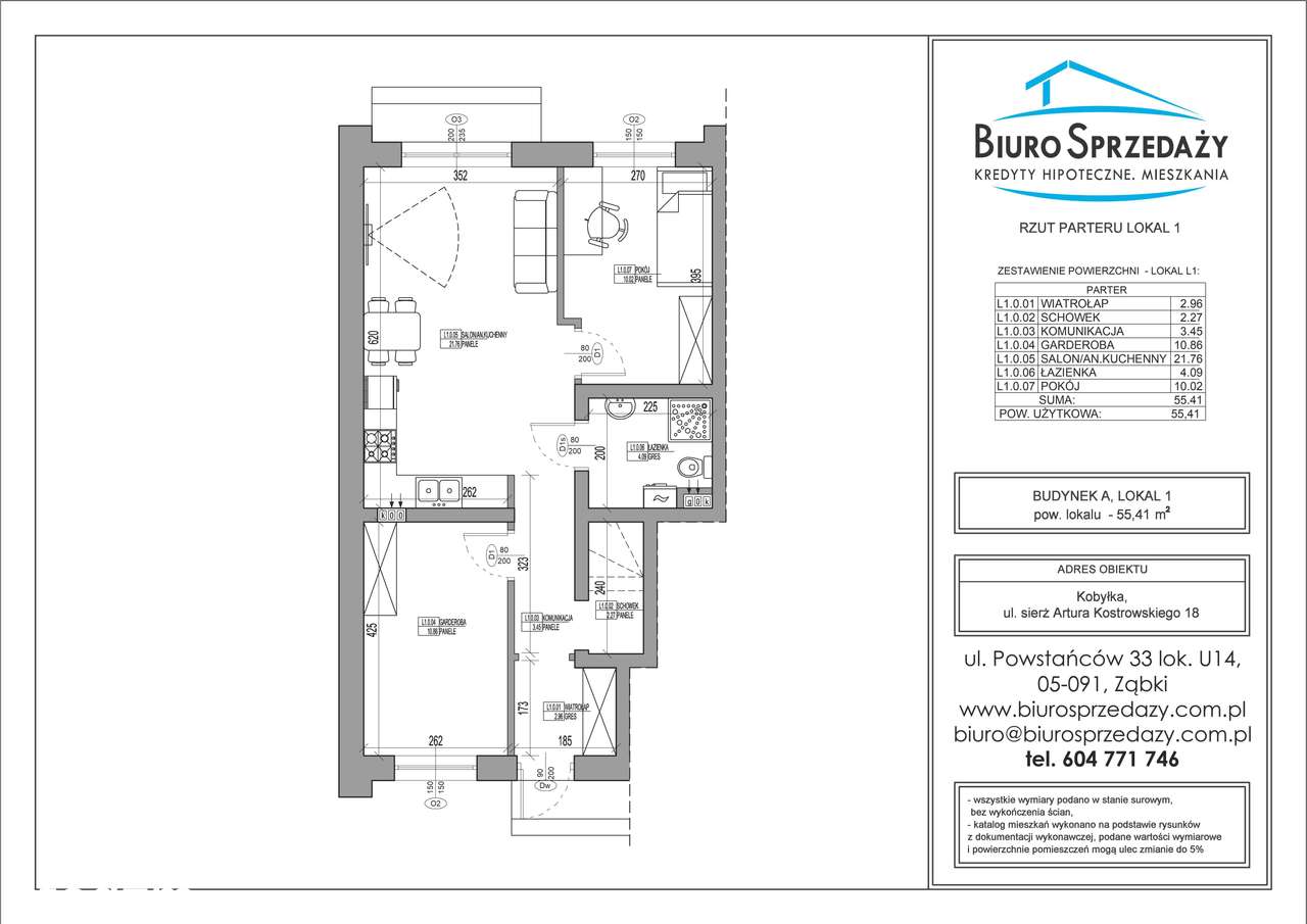 3 POKOJE+2MP+OGRÓDEK 38 m2-OBOK LASU - Pełny obrazek: 2/11