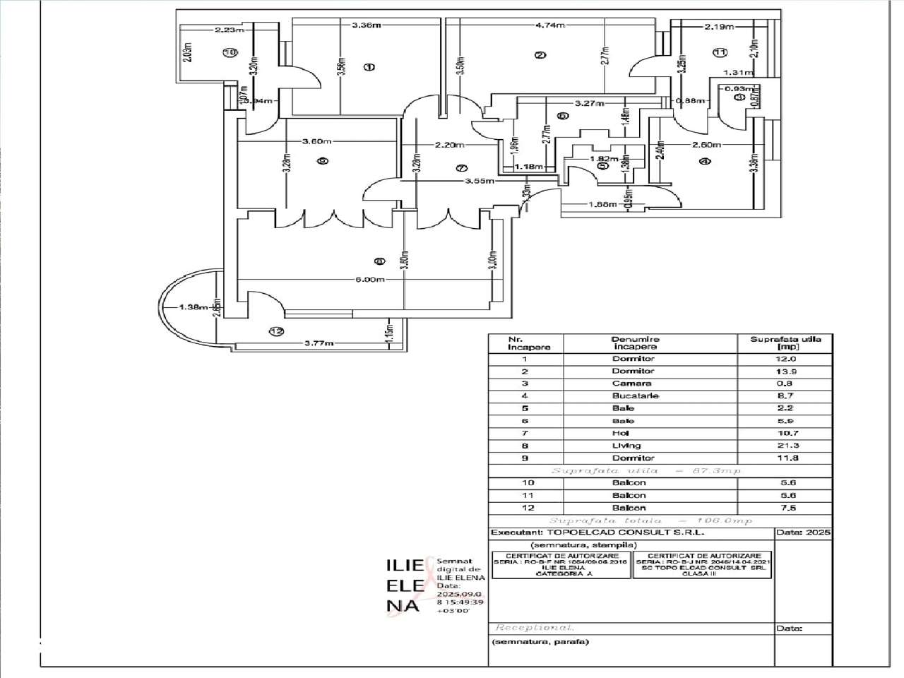 4 camere trilateral ultracentral - Colegiul Carol-3