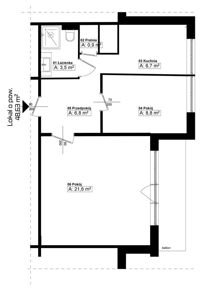 Nowe wykończenie, klimatyzacja, balkon, winda 0 – Wyżyny-10