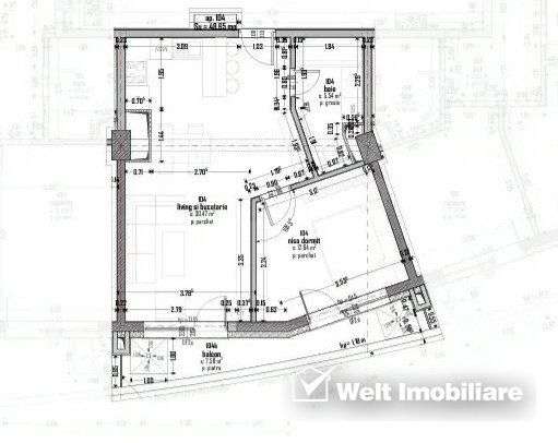 Apartament 2 camere, Finisat, cu Balcon – Ansamblul WINGS, Cluj-Napo - Imagine principală: 2/2