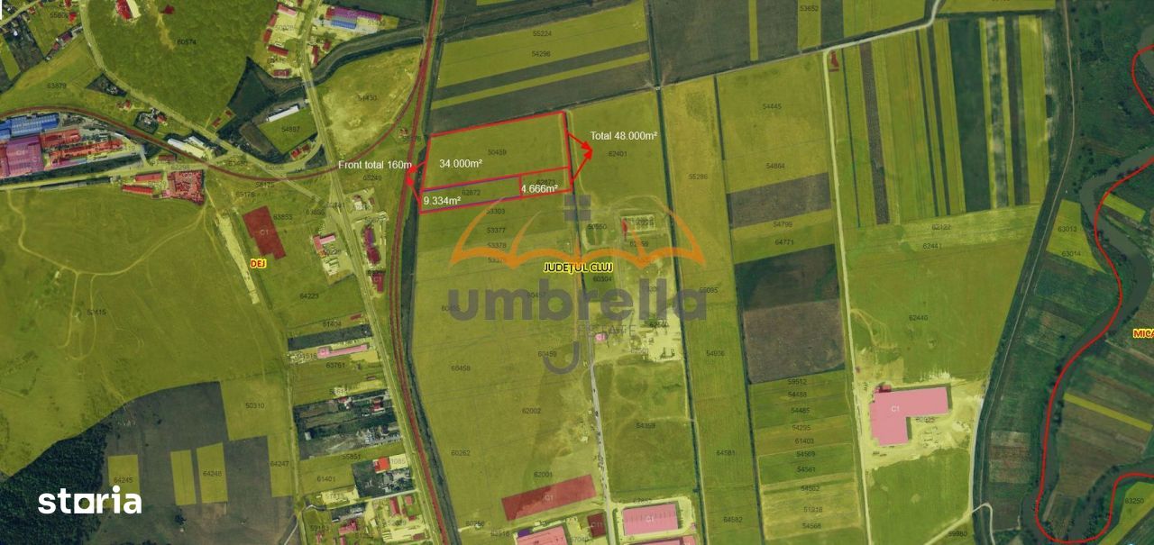 Teren 48.000m² intravilan in Dej !