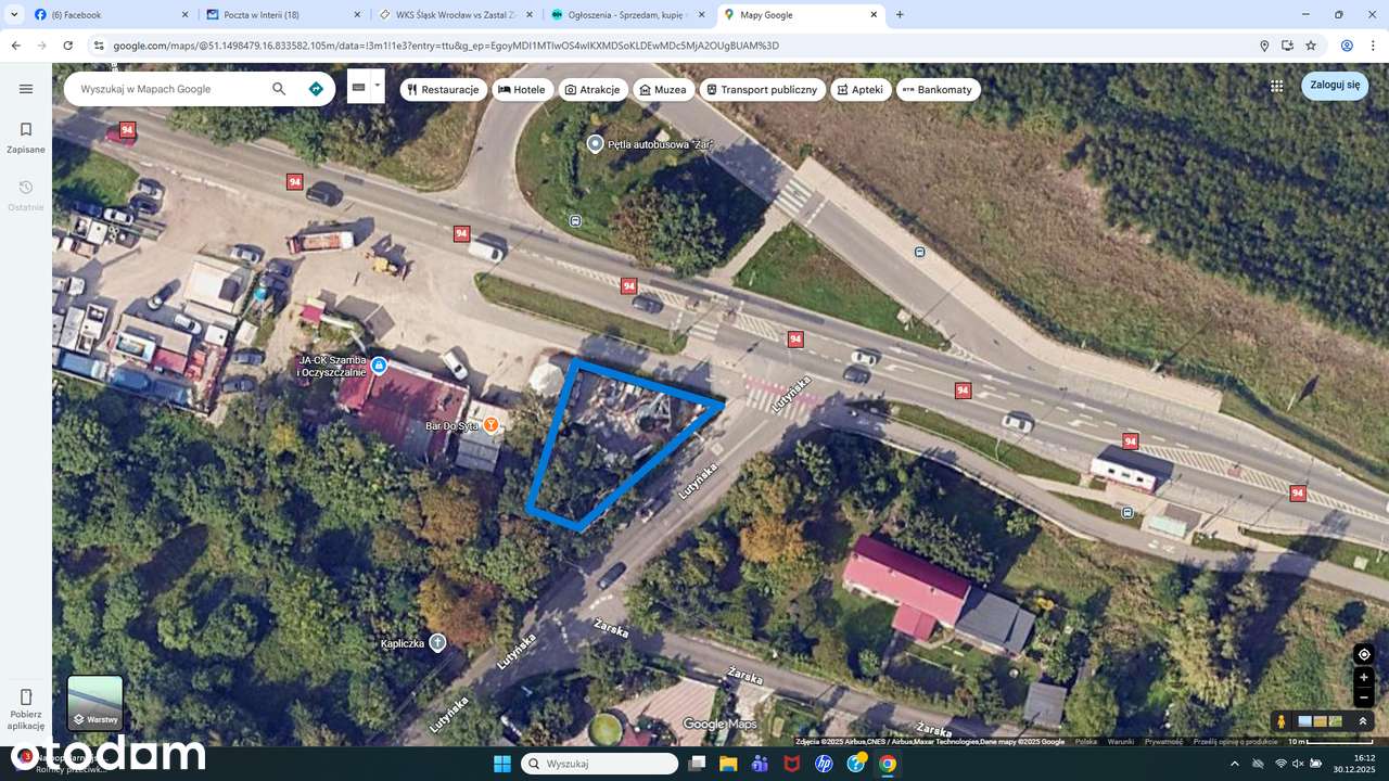 Plac do wynajęcia ok. 400m2 Wrocław Żar