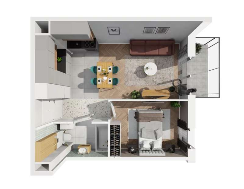 Tramwaj autobus i wszystko inne na osiedlu | 2 pok. od zachodu - Pełny obrazek: 2/10