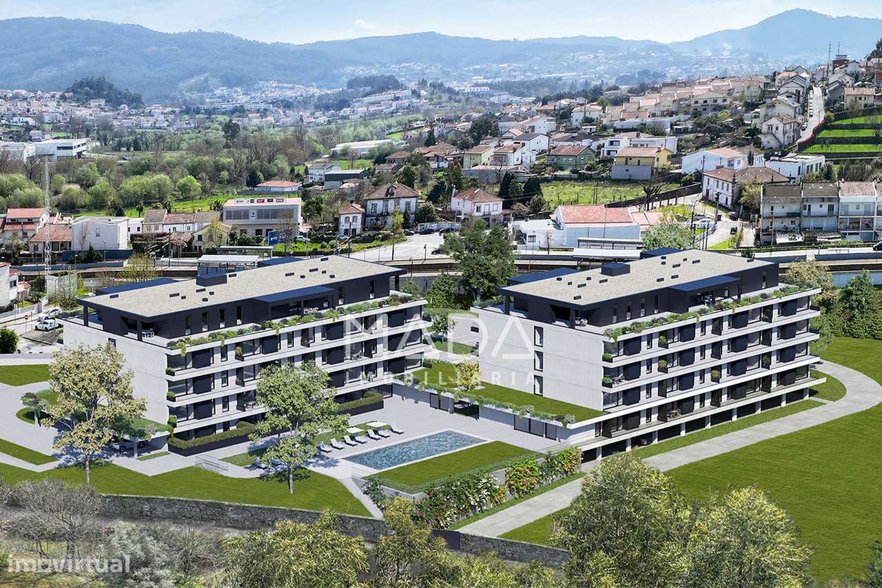 NOVO Apart. T2 c/piscina, ginásio e 2 lugares de garagem em Braga - Grande imagem: 3/31