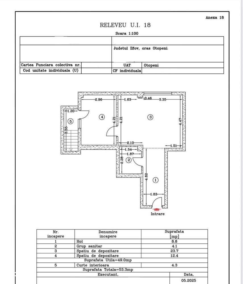 Apartament cu balcon, demisol – construcție nouă- strada principala-7