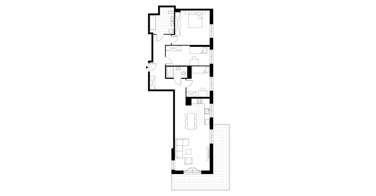 4-pokojowe mieszkanie 92m2 + balkon - Pełny obrazek: 3/8