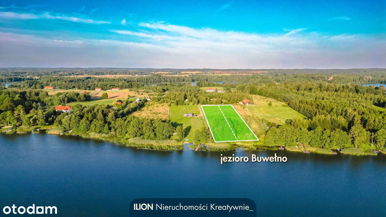 Działka budowlana z linią brzegową j. Buwełno o długości 60 m | MPZP - Pełny obrazek: 5/7