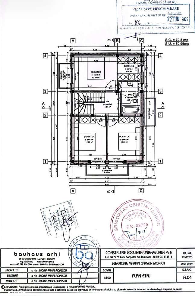 Casa/Vilă P+1 cu 4 camere de vânzare - Sânpetru-18