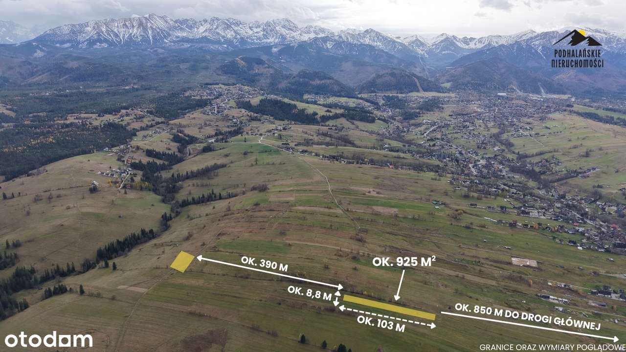 Działki z widokiem na Tatry w Poroninie - Pełny obrazek: 5/18