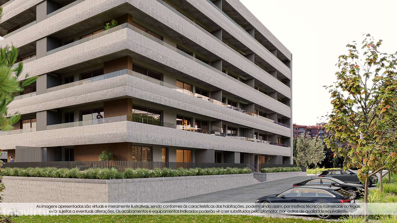 Excelente T2, Suíte, Novo, com varanda, Mafamude, 600m El Corte Inglès - Grande imagem: 5/27