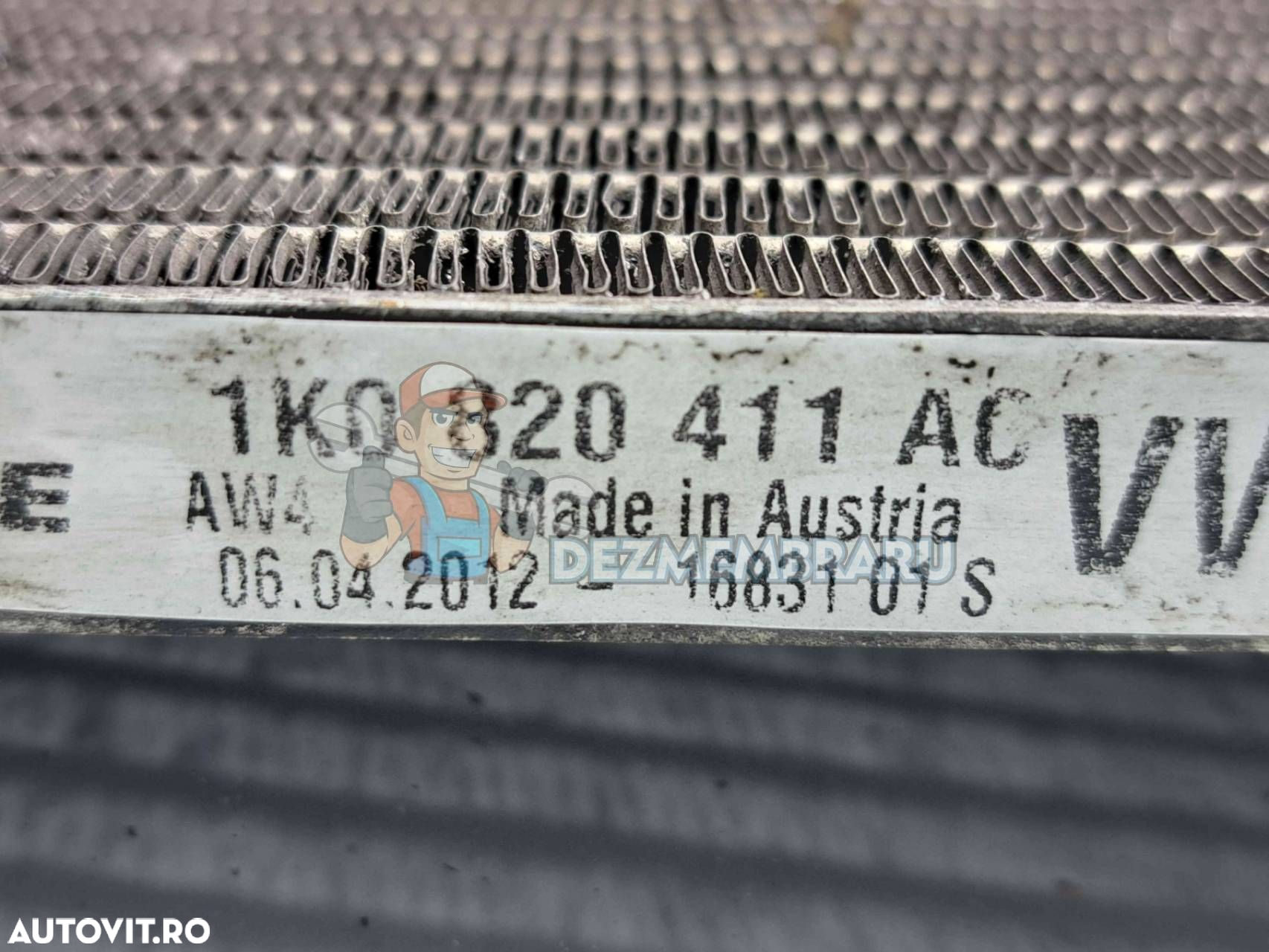 Radiator clima   AC Skoda Superb II (3T4) [Fabr 2008-2015] 1K0820411AC 2.0 TDI CFFB - 2