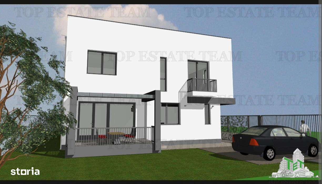 Vila individuala cuplata, in complex rezidential modern, cu 4 camere,-2
