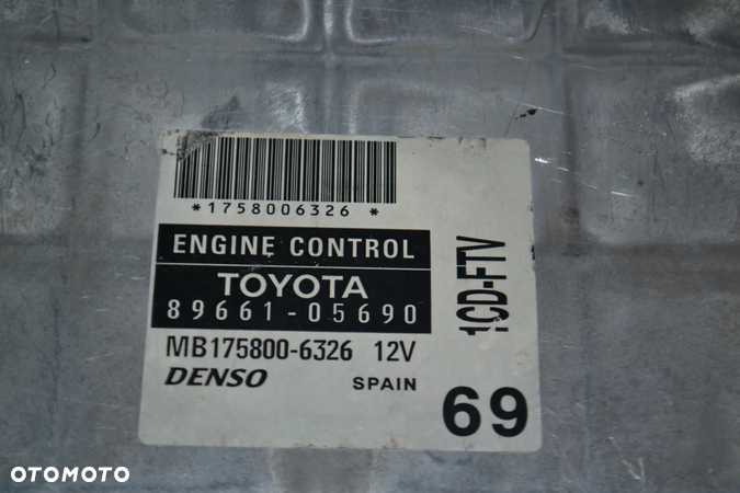 TOYOTA AVENSIS 2,0 D STEROWNIK KOMPUTER SILNIKA 89661-05690 - 2