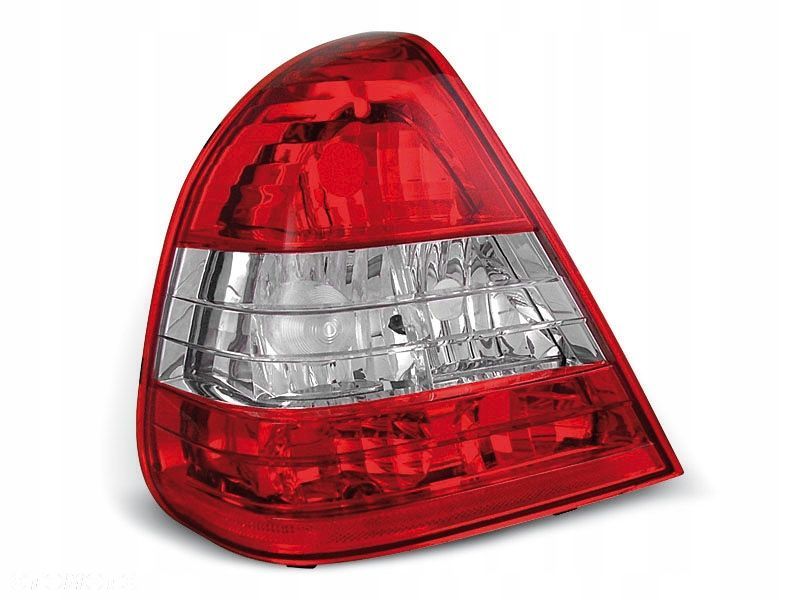 LAMPY MERCEDES W202 93-01 CRYSTAL RED - 1