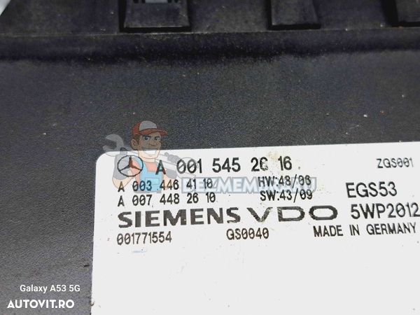 Calculator cutie viteze Mercedes Clasa C (W204) [Fabr 2007-2014] A0015452616 - 2